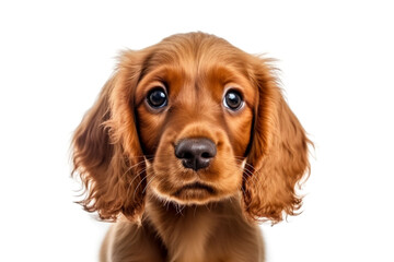 Puppy Cocker Spaniel on a white background