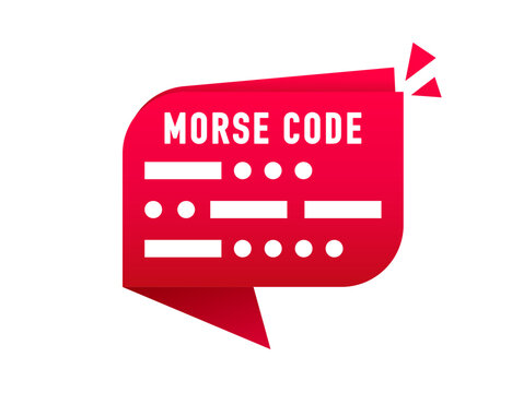 Morse code icon. Trendy Morse code logo concept on white background from Communication collection. Vector illustration