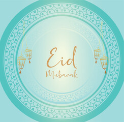 Eid Mubarak  with ornament design card,
eid mubarak  greeting card beautiful background 
