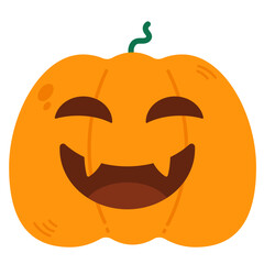 Naklejka premium Halloween Cute Pumpkins