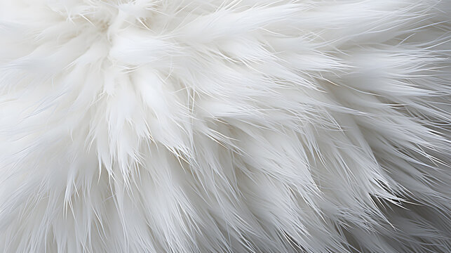 White fur texture for background