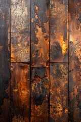 Vivistare wallpaper by Crear una producintuginem of copper where the metal oxidizes before the eyes of the viewers.