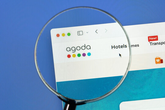 Ostersund, Sweden - April 1, 2024. Agoda webpage. Agoda.com is an online travel agency catering primarily to consumers in the Asia-Pacific region.
