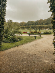 Photo of landscape and architecture of Schwerin Castle in Schwerin, northern Germany, Mecklenburg-Vorpommern