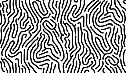 Abstract black line art on white background - 773115911