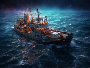 Photo sur Plexiglas Naufrage ship in the sea