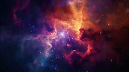 Colorful space galaxy cloud nebula. Stary night cosmos. Universe science astronomy. Supernova wallpaper. Background - obrazy, fototapety, plakaty