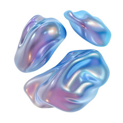 shape liquid iridescent elements for design