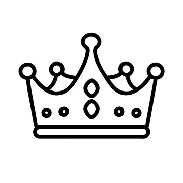 crown icon vector illustration