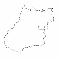 Goias outline map