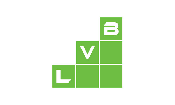LVB initial letter financial logo design vector template. economics, growth, meter, range, profit, loan, graph, finance, benefits, economic, increase, arrow up, grade, grew up, topper, company, scale