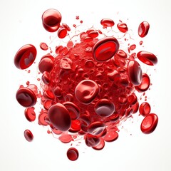 a red blood cells in a circle