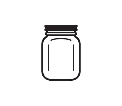 recommend clip art: Mason jar icon . vector illustration