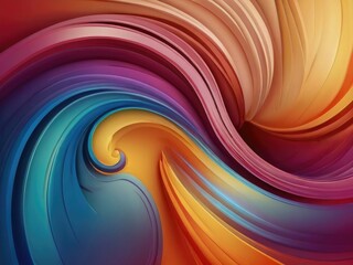 Fototapeta premium abstract colorful background with swirls Rainbow Blend Background Layers Abstract