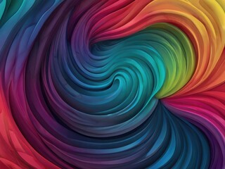 Obraz premium abstract colorful background with swirls Rainbow Blend Background Layers Abstract