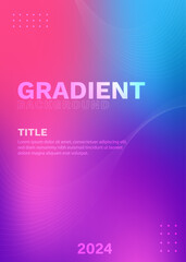 Colorful Gradient Background Design with Bright Color Palette