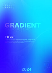 Blue Gradient Fluid Background with Abstract Design