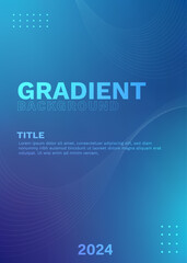 Blue Gradient Template Design for Creative Projects