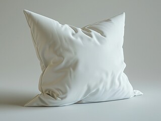A Premium Quality Square Pillow, photorealistic imaging, perfectly lit by natural light, on white ,super realistic,clean sharp focus
