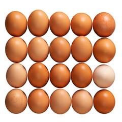 A carton of eggs image upscaled, Isolated on transparent PNG background, Generative ai