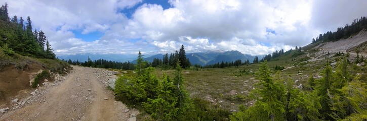 Scenic view of "The Gargoyles" Garibaldi Park, British Columbia, Canada