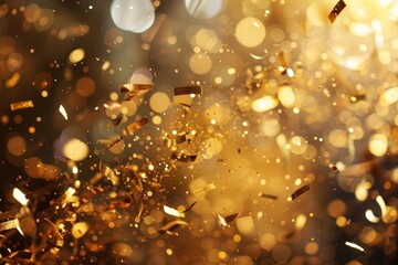 A confetti of golden moments; the jubilant dance of glitter and light celebrating the now.  