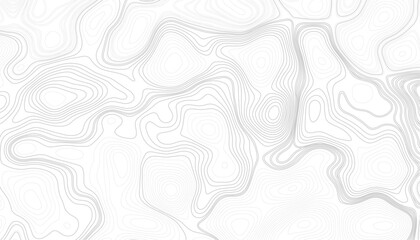 Topographic line pattern, map landscape background above view. Linear seamless pattern. Vector abstract line. 