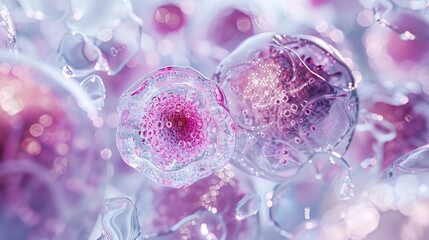 B cells maturation process, leading to plasma cells, educational, clear magnification