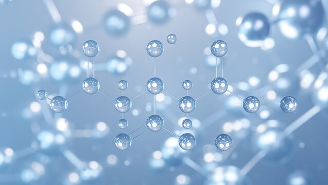 disodium citrate molecular structure 3d, flat model, antioxidant e331ii, structural chemical formula view from a microscope