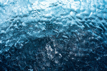 Abstract blue iceberg from glacier - 773154754