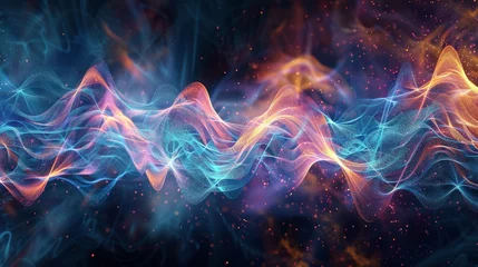 Photo sur Plexiglas Ondes fractales Soundwave as background