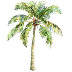 A single lush palm tree clipart