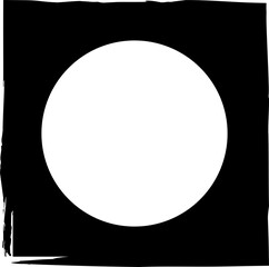 Square brush frames with circle border element