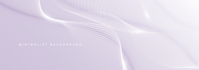 Modern abstract background with wavy lines. Digital future technology concept. vector illustration.