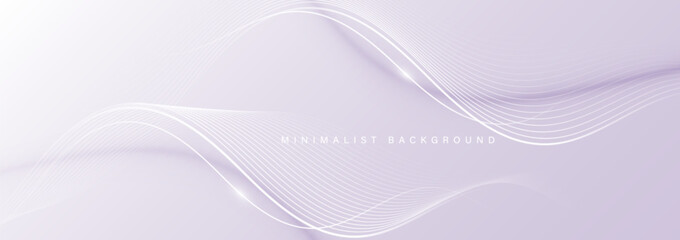 Modern abstract background with wavy lines. Digital future technology concept. vector illustration.