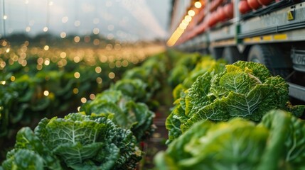 A smart agricultural setup integrating IoT and Industrial