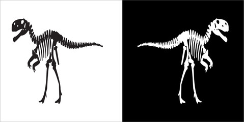 Illustration vector graphics of dinosaur icon © Sutari