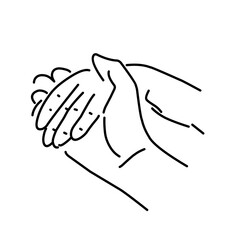 Parent and Child Holding Hand Illustration