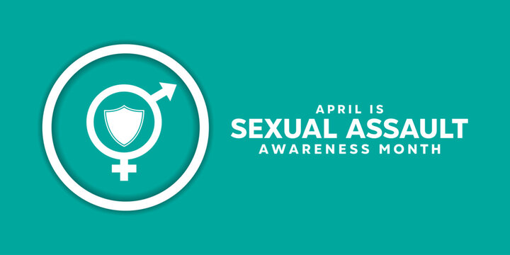 National Sexual Assault Awareness Month. Great for cards, banners, posters, social media and more. Easy blue background.
