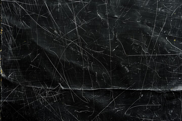 Black scratched vintage paper texture. Black old paper background. - 773168964
