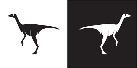 Illustration vector graphics of dinosaur icon © Sutari