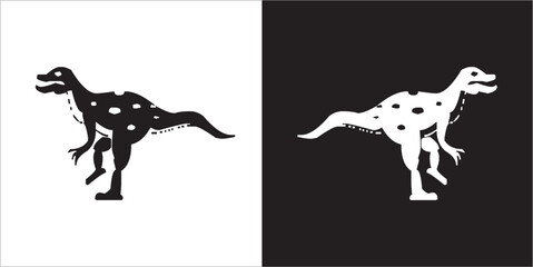 Illustration vector graphics of dinosaur icon © Sutari