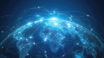 Global Connections Background For Social Media banner