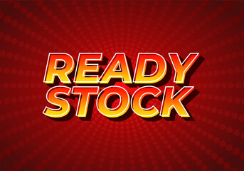 Ready stock. Text effect in 3D look with eye catching colors