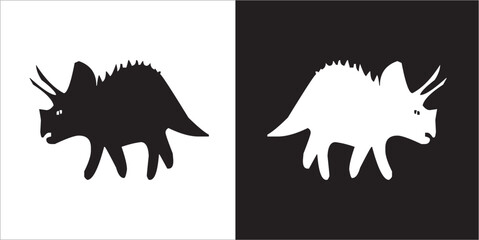 Illustration vector graphics of dinosaur icon © Sutari