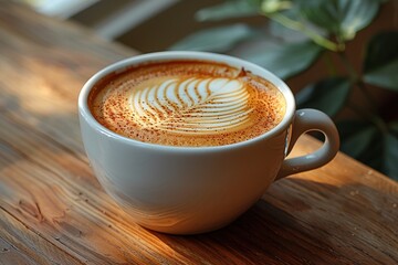 Professional coffee art design, cappuccino art