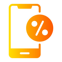 mobile phone gradient icon © afif