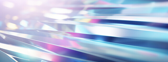 dynamic visualization of colorful light streaks darting across the frame, suggesting a sense of motion and speed. The cool blue hues dominate, with hints of pink and purple