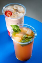 iced coffee and iced tea