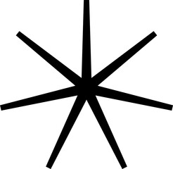 Star bold shape. Element geometric